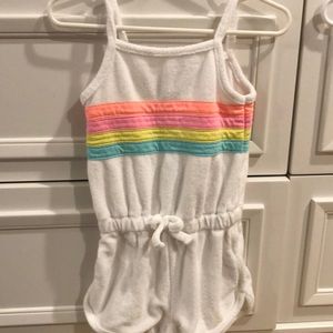 Terry cloth romper.